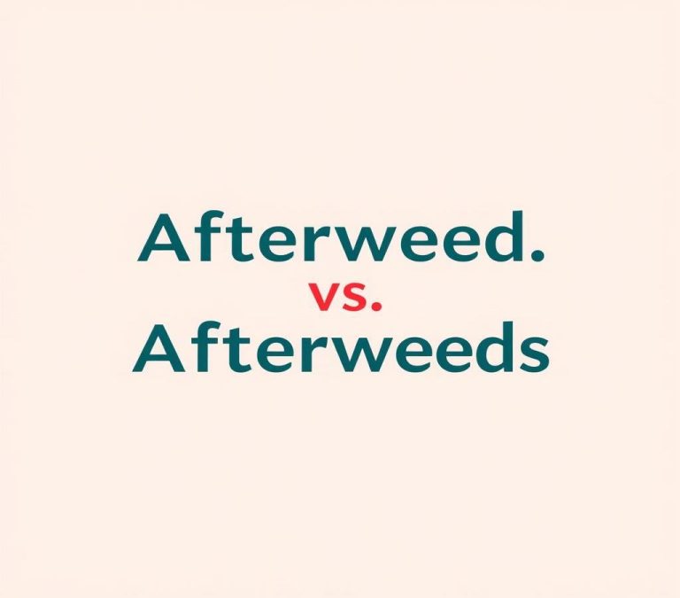 Afterward vs. Afterwards: Grammar Usage & Proper English