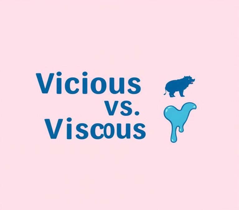 Vicious vs Viscous: Grammar & Usage Explained